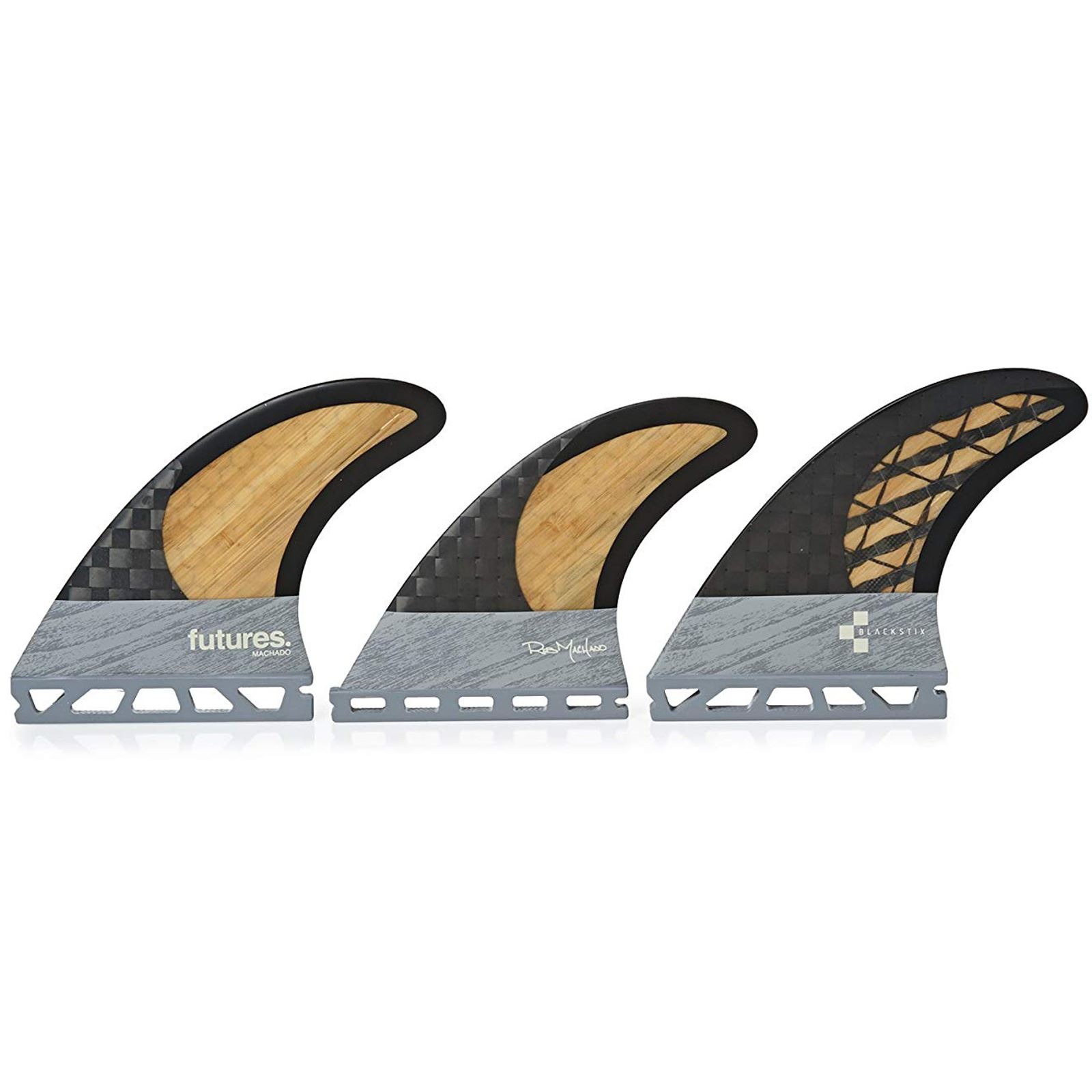 FUTURES Thruster Fin Set Rob Machado Blackstix