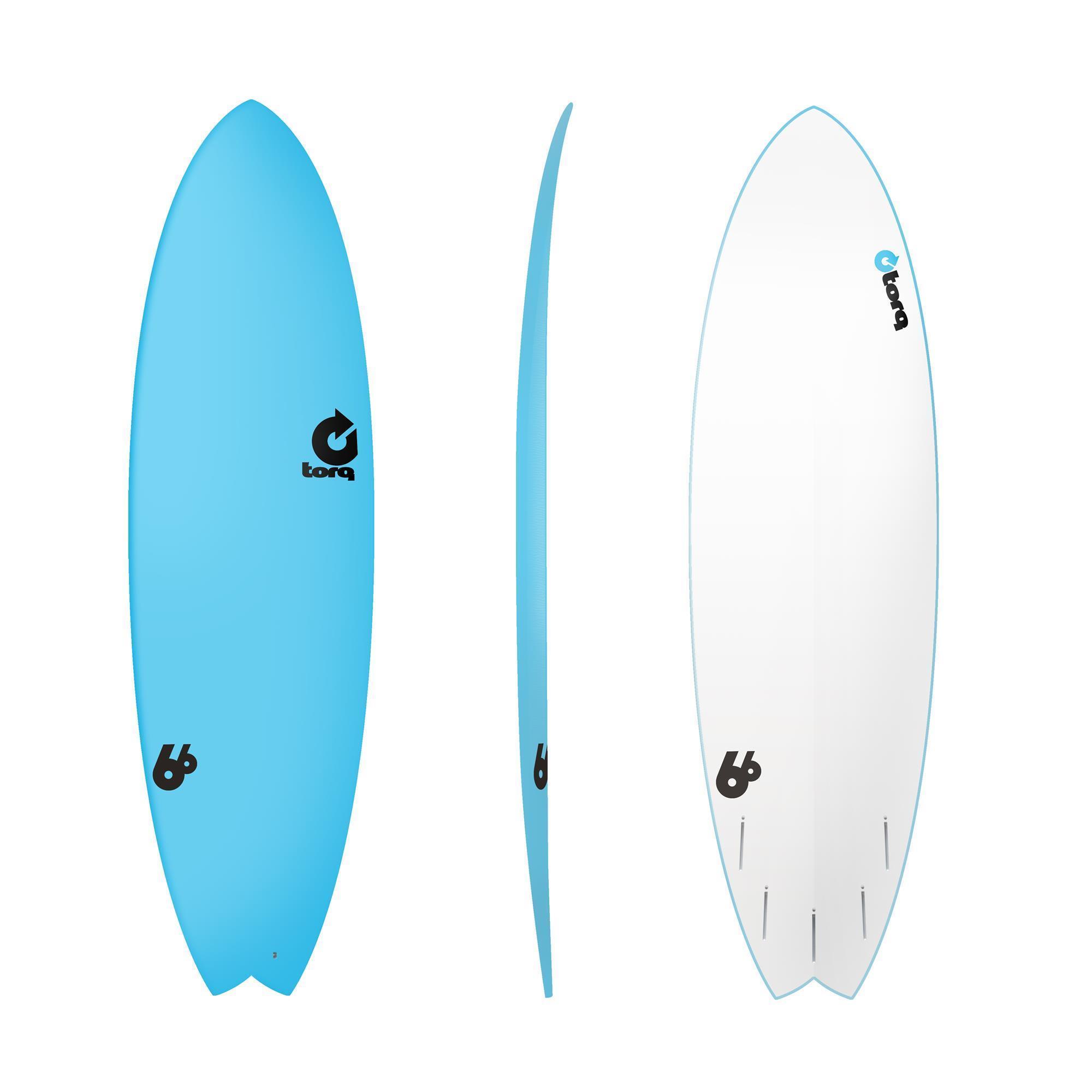 Surfboard TORQ Softboard 6.6 Fish Blue